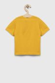Дитяча футболка United Colors of Benetton колір жовтий з принтом