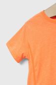 Дитяча футболка United Colors of Benetton колір помаранчевий однотонний