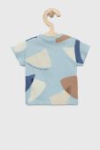Бавовняна футболка для немовлят United Colors of Benetton візерунок колір блакитний (3037227) Бавовняна футболка для немовлят United Colors of Benetton візерунок колір блакитний (3037227)