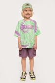 Дитяча футболка Coccodrillo колір зелений візерунок