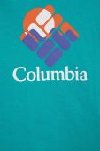 Дитяча бавовняна футболка Columbia Valley Creek Short Sleeve Graphic Shirt колір бірюзовий з принтом