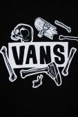Дитяча бавовняна футболка Vans BONE YARD SS Black колір чорний з принтом