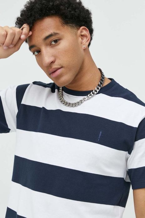 Бавовняна футболка Solid колір синій візерунок