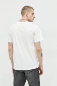Бавовняна футболка Solid колір білий з принтом