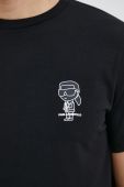 Футболка Karl Lagerfeld чоловічий колір чорний з принтом (2924287)