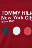 Бавовняна футболка Tommy Hilfiger колір червоний з принтом (2926480)