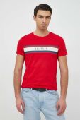 Бавовняна футболка Tommy Hilfiger колір червоний з принтом (2824989)