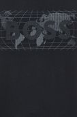 Бавовняна футболка BOSS BOSS GREEN колір чорний з принтом (2875887)
