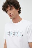 Бавовняна футболка BOSS BOSS GREEN колір білий з принтом (2880926)