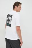 Бавовняна футболка BOSS BOSS ORANGE колір білий з принтом (2900708)