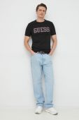 Футболка Guess чоловічий колір чорний з принтом (2887777)