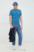 Футболка Guess чоловічий колір синій однотонний (2880183)