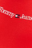 Бавовняна футболка Tommy Jeans колір бірюзовий з аплікацією