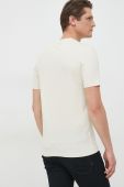 Бавовняна футболка BOSS колір бежевий однотонний (2887913)