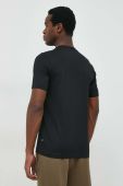 Бавовняна футболка BOSS колір чорний з принтом (2883491)