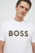 Бавовняна футболка BOSS колір білий з аплікацією (2897234)