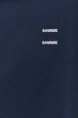 Бавовняна футболка Samsoe Samsoe колір синій однотонний (3448943)