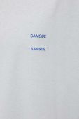 Бавовняна футболка Samsoe Samsoe колір сірий однотонний