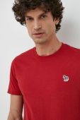 Бавовняна футболка PS Paul Smith колір червоний однотонний