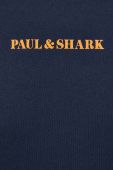 Бавовняна футболка Paul&Shark колір синій з принтом