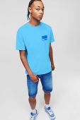 Бавовняна футболка Karl Lagerfeld Jeans з принтом колір блакитний (3345600)