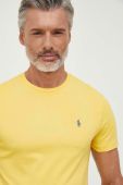 Бавовняна футболка Polo Ralph Lauren колір жовтий однотонний (3323135)
