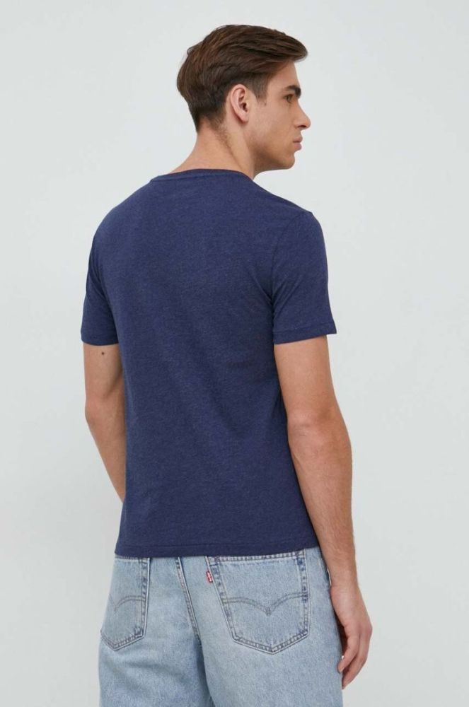 Бавовняна футболка Polo Ralph Lauren Колір червоний однотонний колір темно-синій (2971919) фото 3