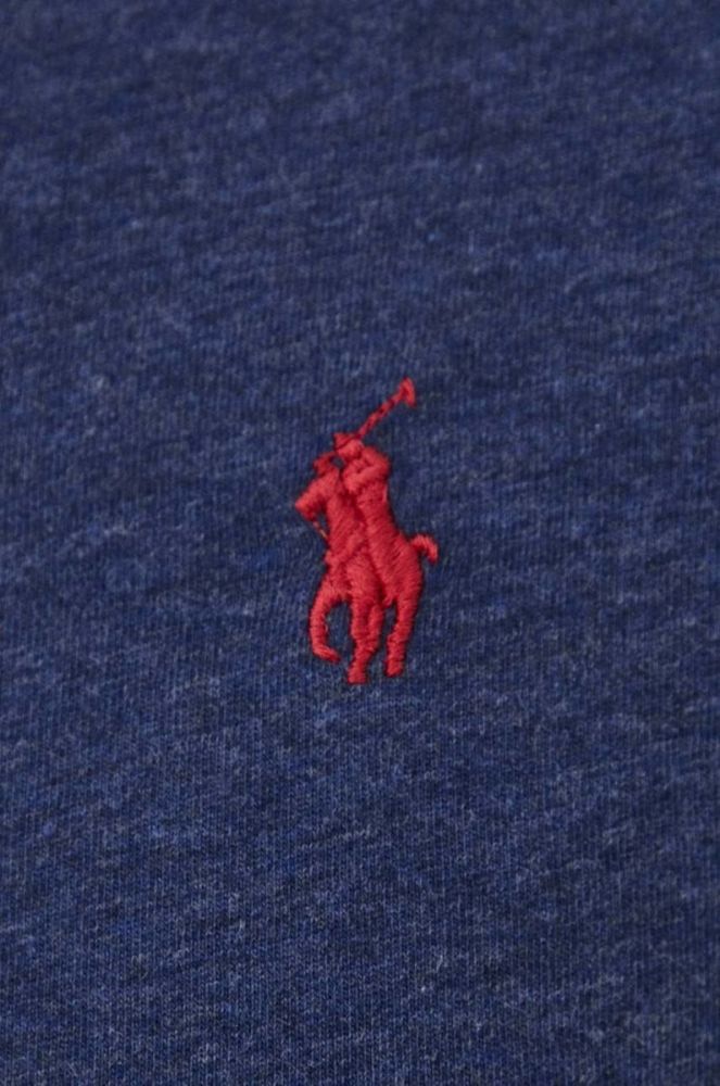 Бавовняна футболка Polo Ralph Lauren Колір червоний однотонний колір темно-синій (2971919) фото 4