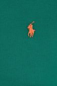 Бавовняна футболка Polo Ralph Lauren колір зелений однотонний (2855653)