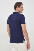 Бавовняне поло Polo Ralph Lauren колір синій з аплікацією (2851666)