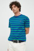 Бавовняна футболка Polo Ralph Lauren колір зелений візерунок (2862988)