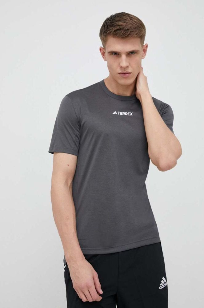 Спортивна футболка adidas TERREX Multi колір сірий однотонна