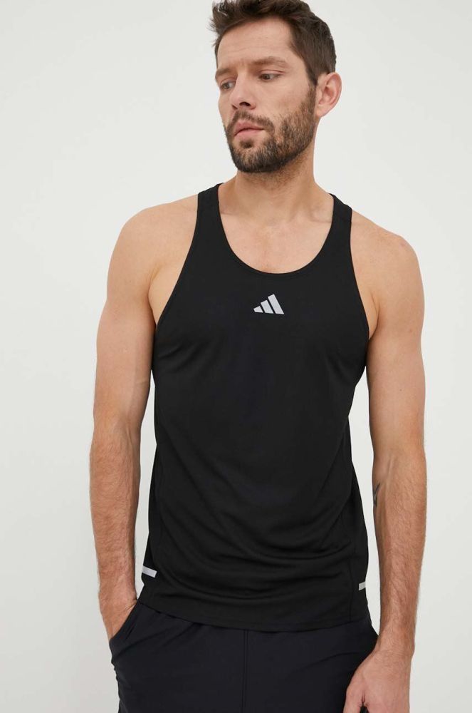 Бігова футболка adidas Performance Own the Run колір чорний (3240120)