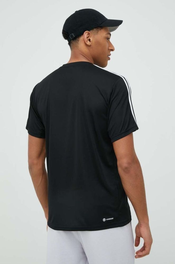 Тренувальна футболка adidas Performance Train Essentials колір чорний з принтом фото 3