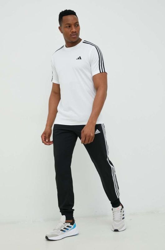Тренувальна футболка adidas Performance Training Essentials колір білий з аплікацією фото 2