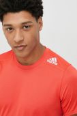 Бігова футболка adidas Performance Designed 4 Running колір червоний однотонна