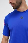 Тренувальна футболка adidas Performance Training Icons з принтом колір блакитний