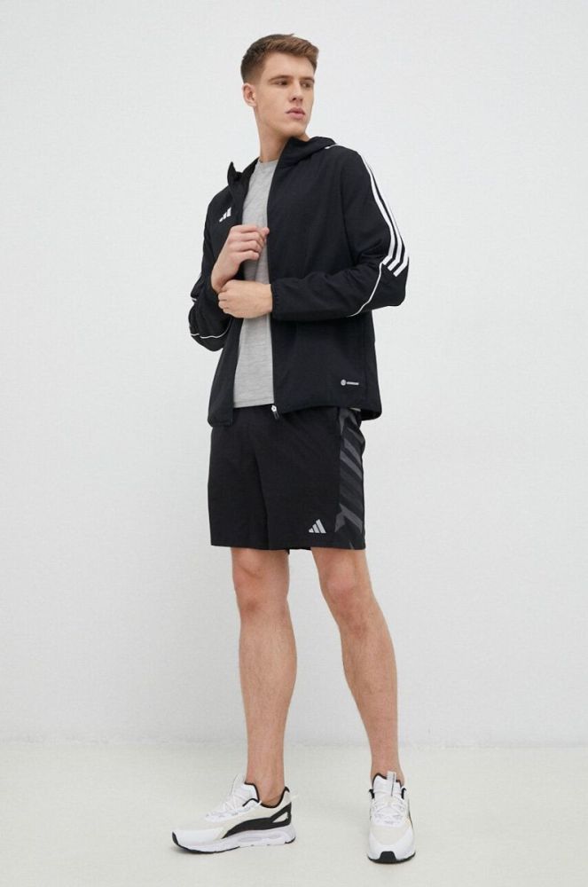Тренувальна футболка adidas Performance Training Essential колір сірий меланж фото 2