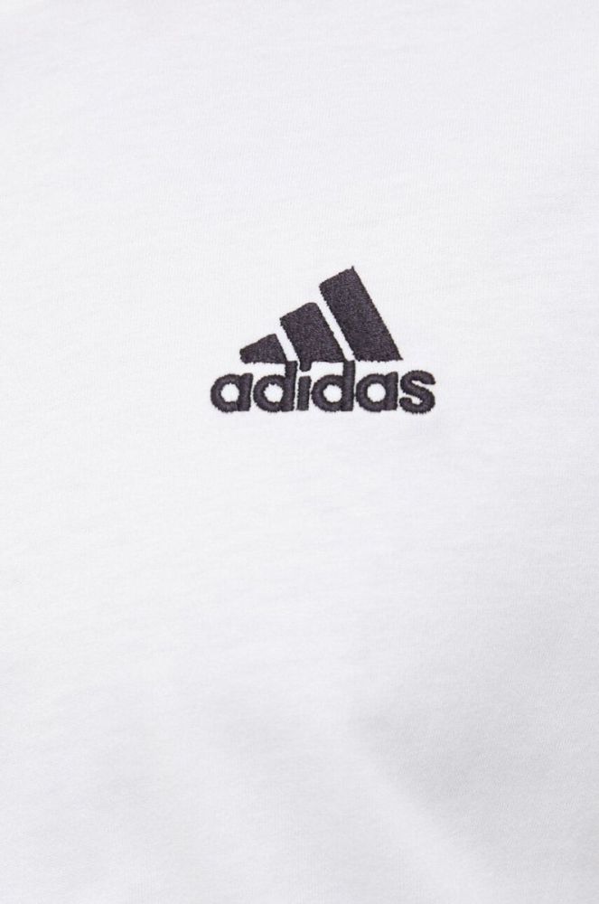 Бавовняна футболка adidas колір білий однотонний (3009801) фото 5