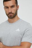 Бавовняна футболка adidas колір сірий меланж (2989196)