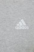 Бавовняна футболка adidas колір сірий однотонний