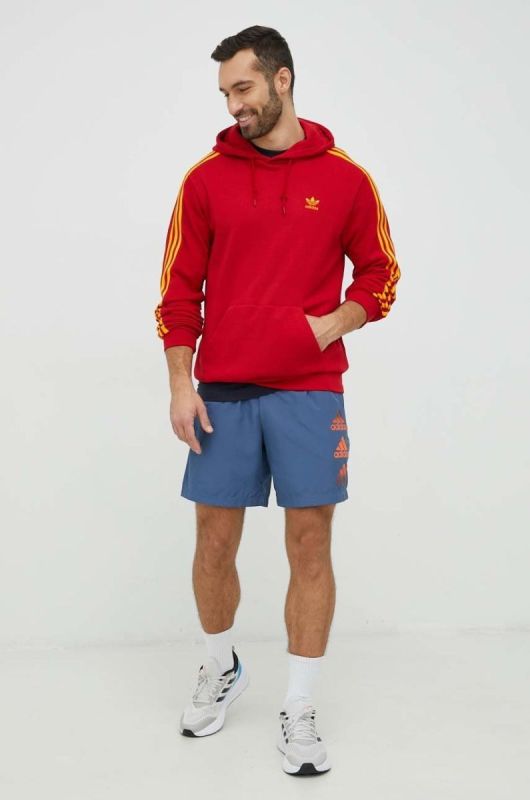 Бавовняна футболка adidas колір синій з принтом (2849201) фото 2