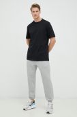 Бавовняна футболка adidas колір чорний однотонний (2926506)