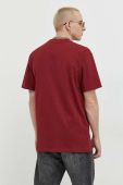 Бавовняна футболка Karl Kani колір бордовий з аплікацією