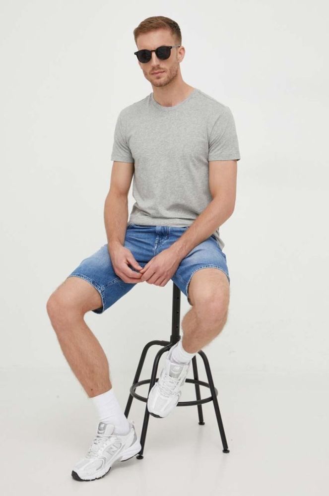 Бавовняна футболка Polo Ralph Lauren 3-pack колір синій однотонний (3386664) фото 4