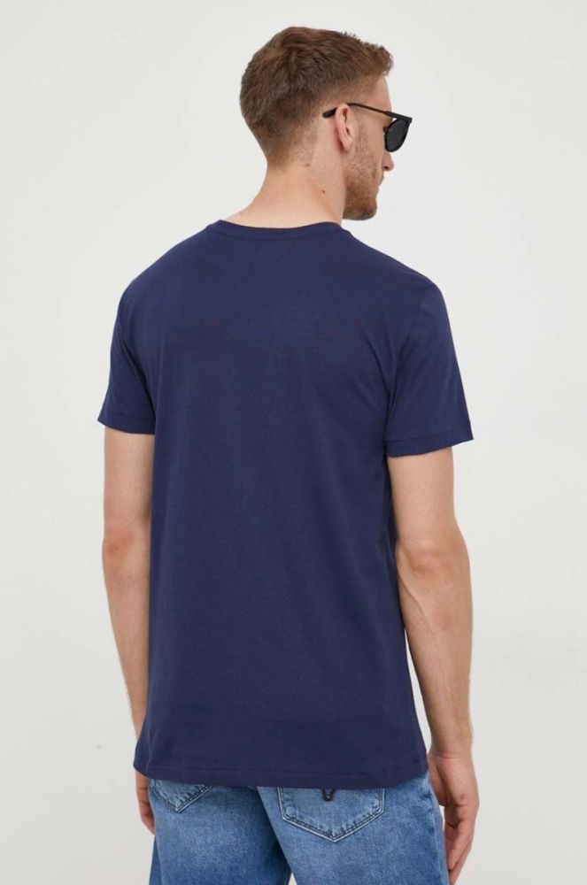 Бавовняна футболка Polo Ralph Lauren 3-pack колір синій однотонний (3386664) фото 7