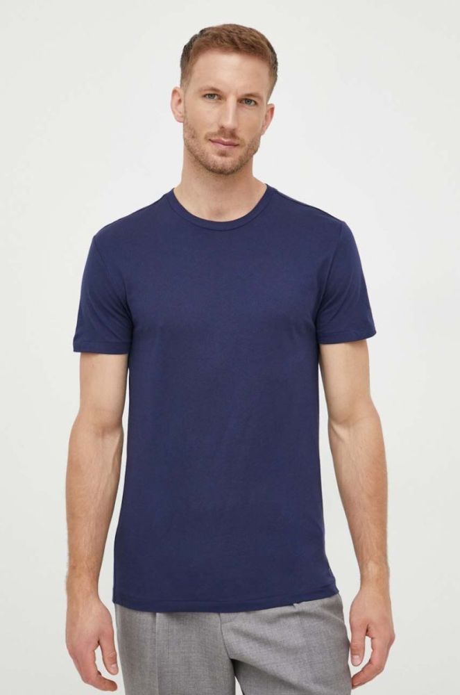 Бавовняна футболка Polo Ralph Lauren 3-pack колір синій однотонний (3386669) фото 3