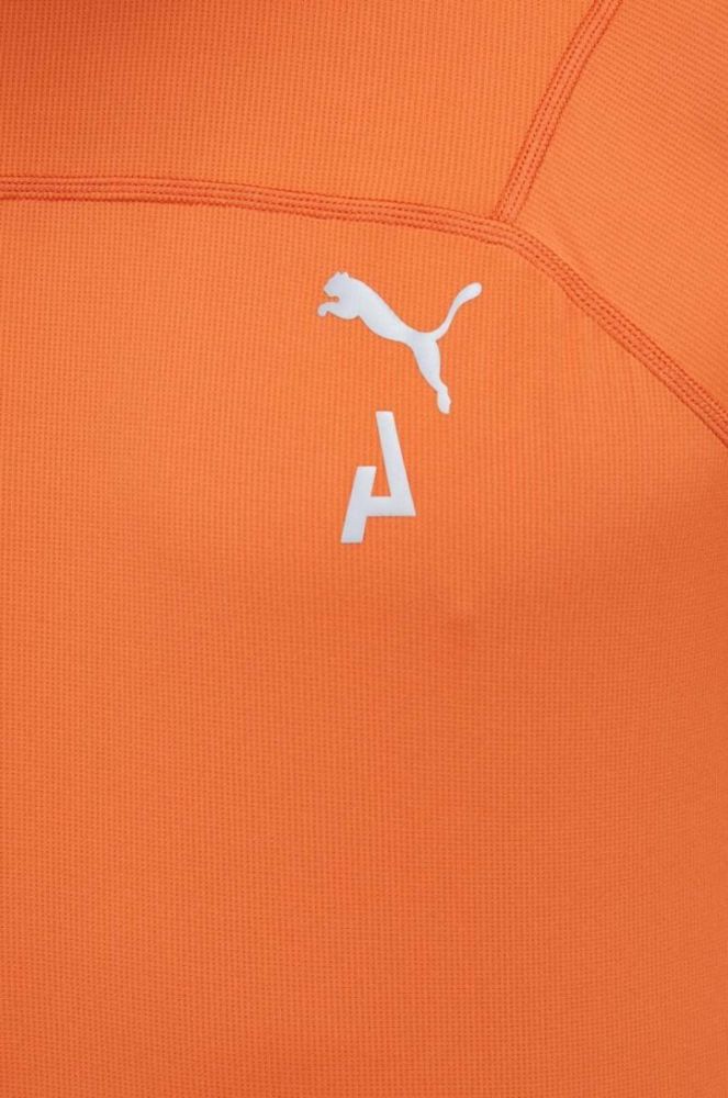 Бігова футболка Puma Seasons колір помаранчевий однотонна фото 5