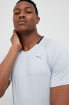 Бігова футболка Puma однотонний колір блакитний