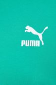 Бавовняна футболка Puma колір зелений однотонний 535587-02